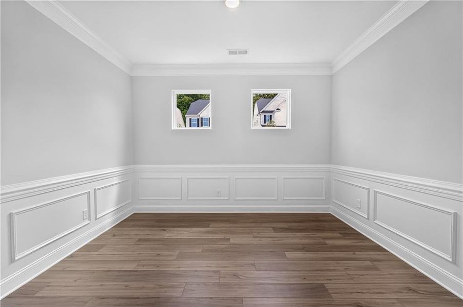Spacious, unfurnished interior of a new home in Villas at Dawsonville, Dawsonville (Image 41). Spacious, unfurnished interior of a new home in Villas at Dawsonville, Dawsonville (Image 41).