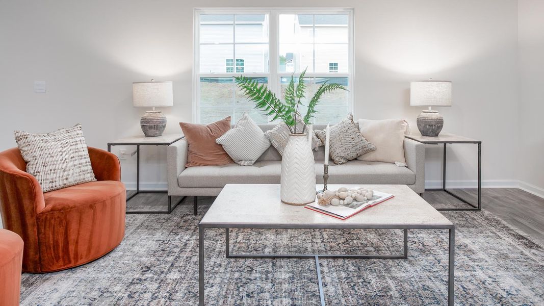 Representative furnished interior of a home built from the Elston by D.R. Horton in Chandler Pointe, Rural Hall (Image 10).