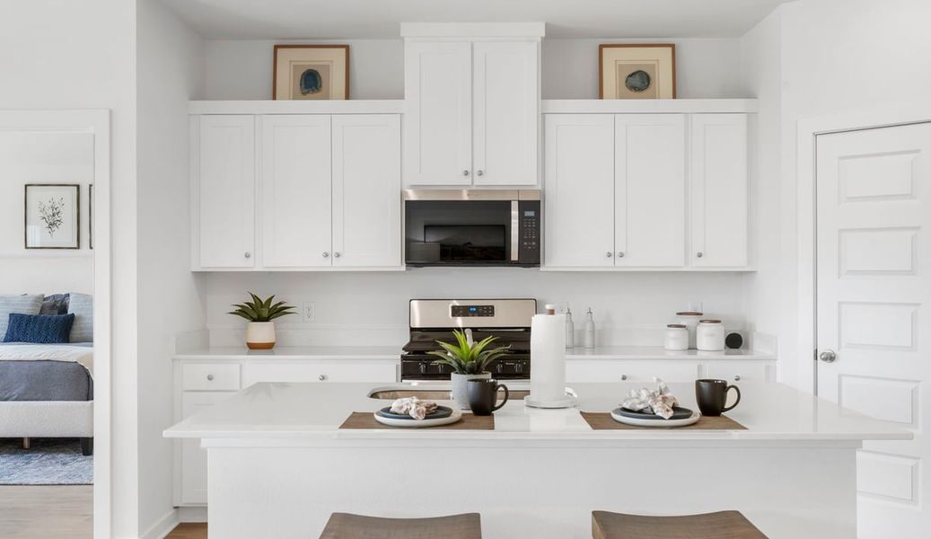 Representative furnished interior of a home built from the Huntsville by D.R. Horton in The Islands, Beech Island (Image 11).