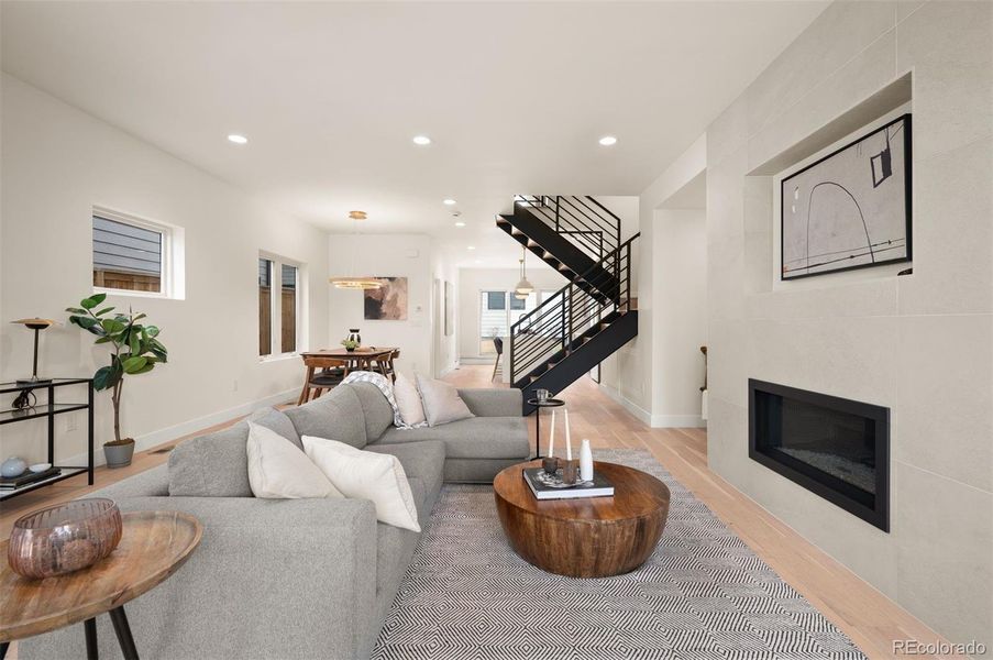Furnished interior view inside a new home in , Denver (Image 31).