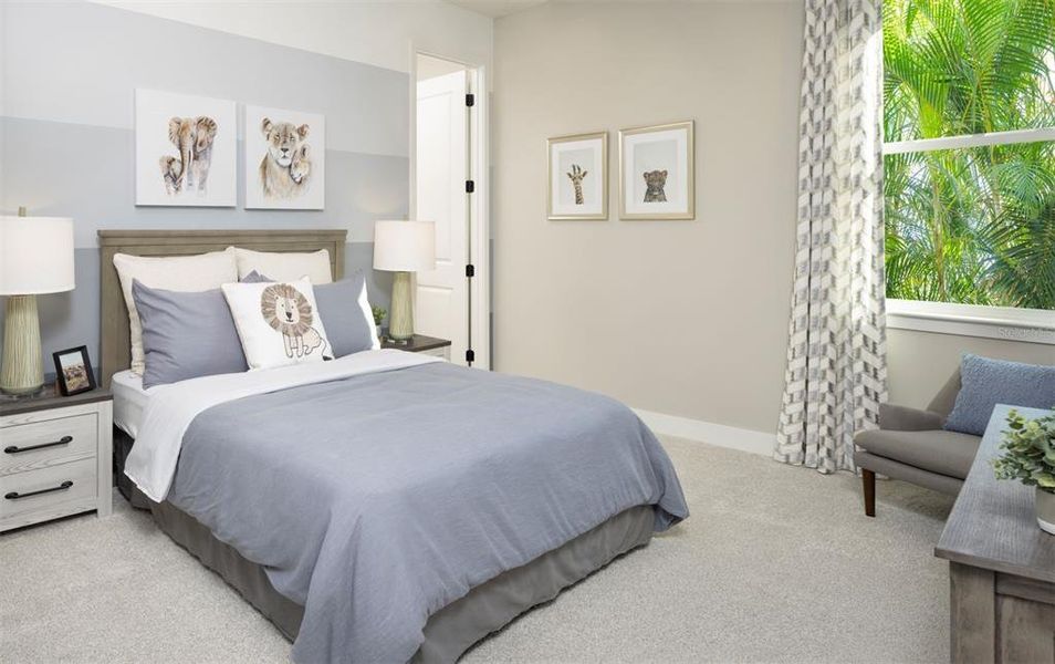 Furnished interior view inside a new home in Pasadena Ridge Master, Zephyrhills (Image 9).