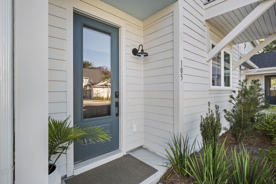 Exterior details and patio area of a home in Hayes Park, Johns Island (Image 24). Exterior details and patio area of a home in Hayes Park, Johns Island (Image 24).