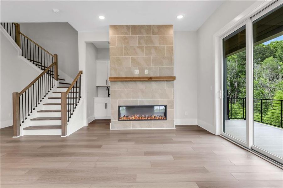 Furnished interior view inside a new home in Echo Park, Suwanee (Image 9).