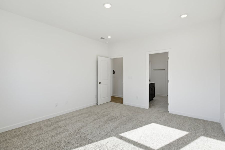 A room with white walls. A room with white walls.