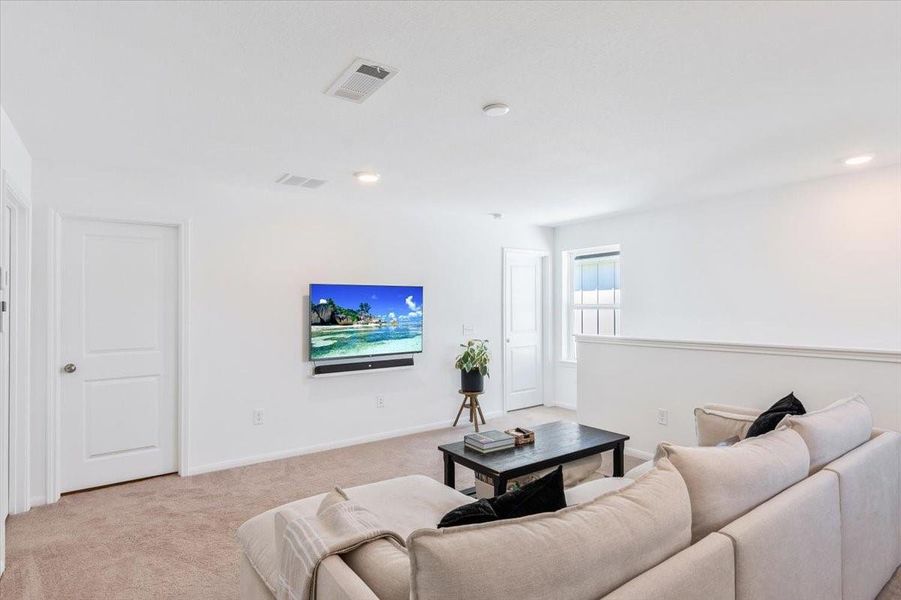 Another view of the upstairs gameroom.