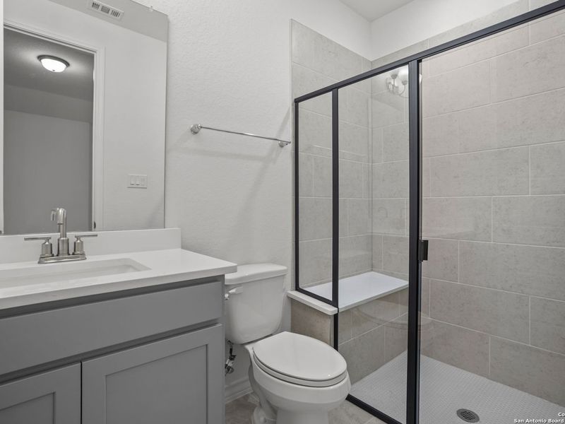 Furnished interior view inside a new home in Potranco Oaks, Castroville (Image 10). Furnished interior view inside a new home in Potranco Oaks, Castroville (Image 10).