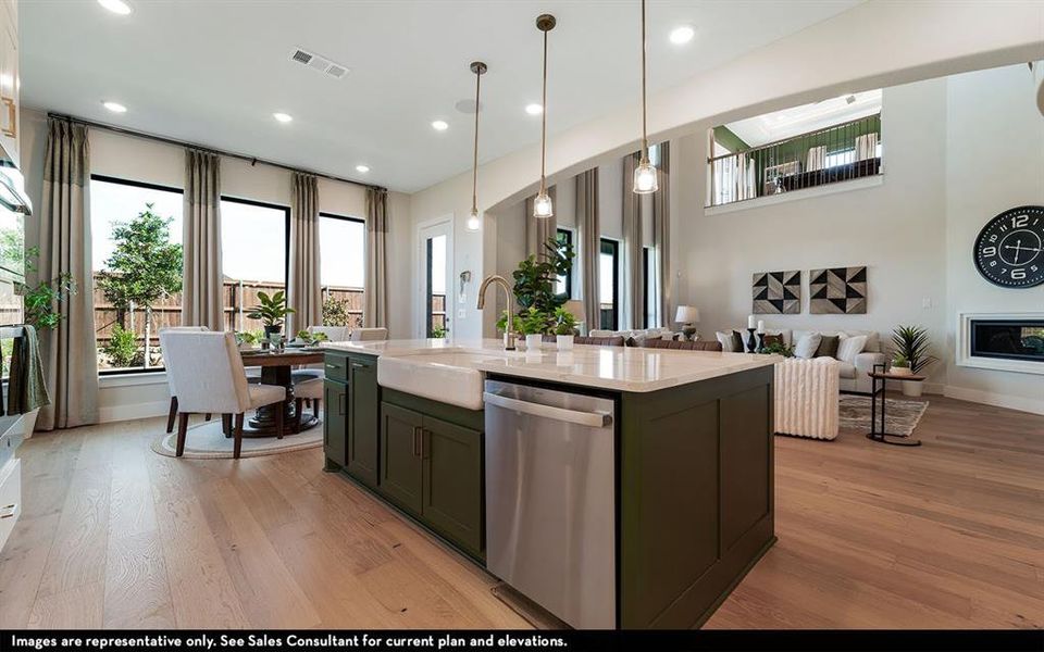 Furnished interior view inside a new home in Green Meadows, Celina (Image 22).