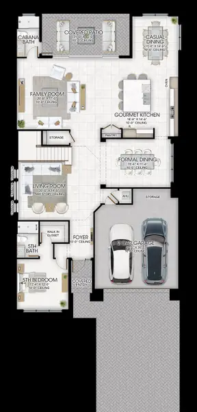 2D floor plan layout for the Polaris by GL Homes in Apex at Avenir, Palm Beach Gardens, FL (Image 3). 2D floor plan layout for the Polaris by GL Homes in Apex at Avenir, Palm Beach Gardens, FL (Image 3).