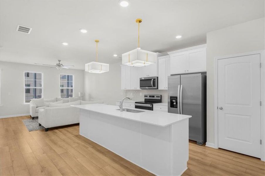 Furnished interior view inside a new home in , Atlanta (Image 6).