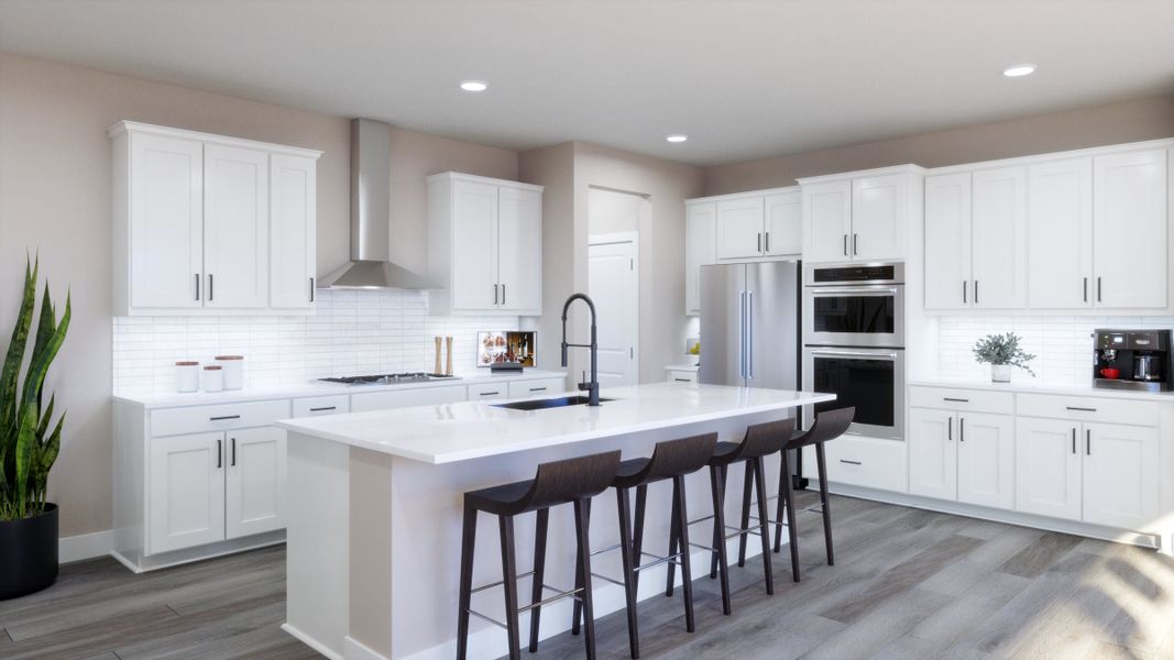 Representative furnished interior of a home built from the 3 by Trumark Homes in Independence, Elizabeth (Image 5).