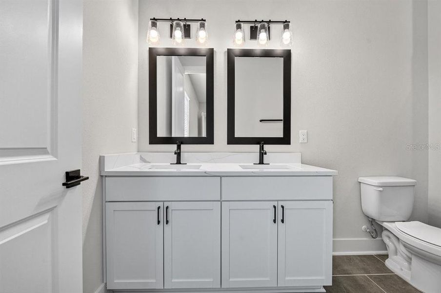 Furnished interior view inside a new home in Stables at Cary Forest, Bryceville (Image 15).