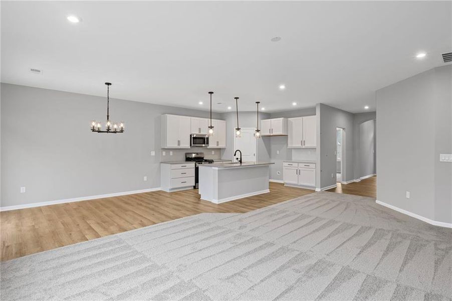 Furnished interior view inside a new home in Laurel Farms, Dallas (Image 12). Furnished interior view inside a new home in Laurel Farms, Dallas (Image 12).