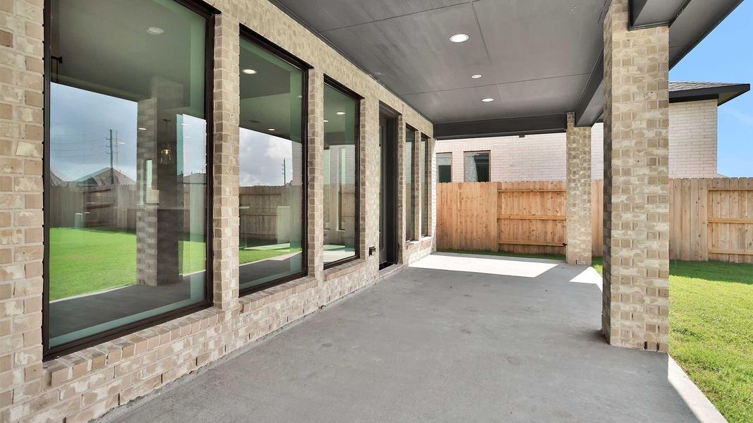 Exterior details and patio area of a home in StoneCreek Estates, Richmond (Image 2). Exterior details and patio area of a home in StoneCreek Estates, Richmond (Image 2).
