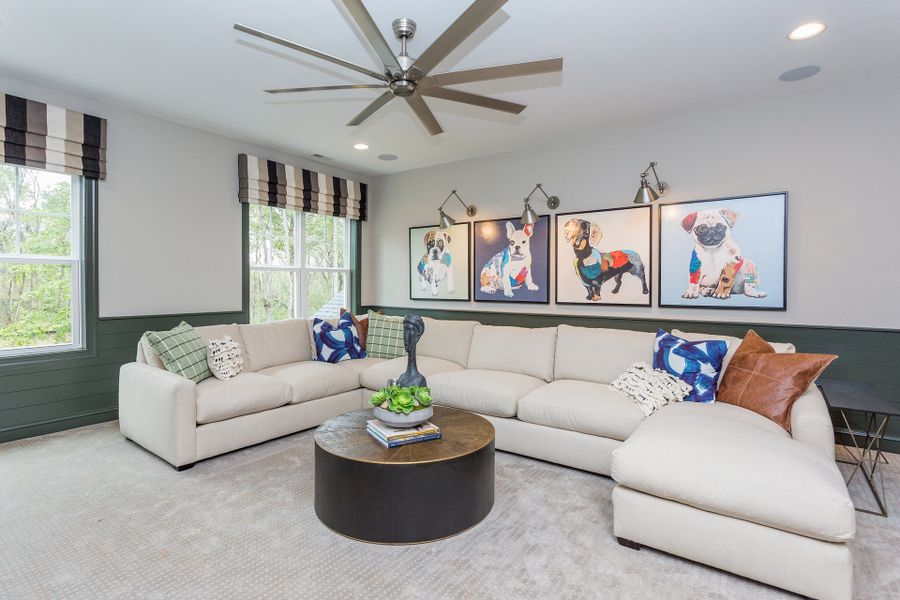Representative furnished interior of a home built from the Jordan by Caruso Homes in Magnolia Acres, Fuquay Varina (Image 10).