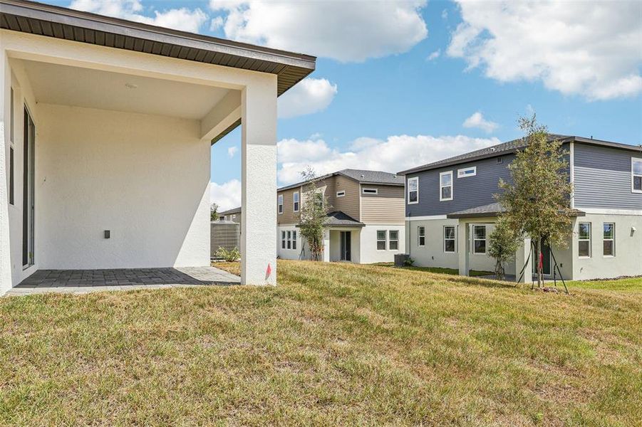 Exterior details and patio area of a home in Cyrene at Minneola, Minneola (Image 22).