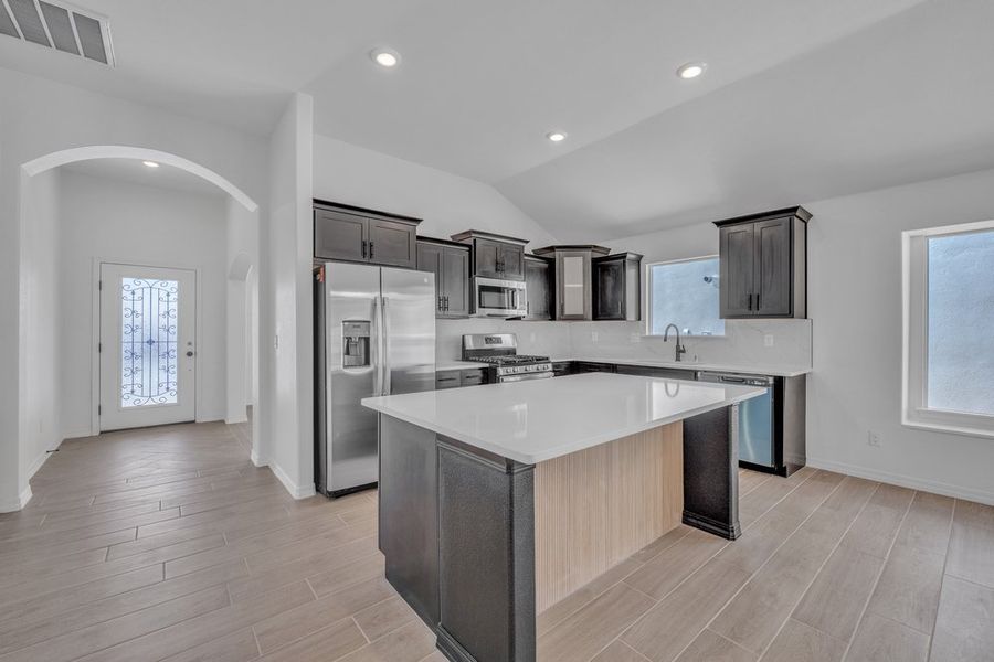 Representative furnished interior of a home built from the The Monica – 2012SSC by Saratoga Homes in Paseo Del Este, El Paso (Image 5).