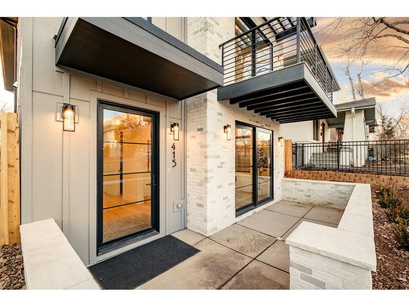Exterior details and patio area of a home in , Denver (Image 29).