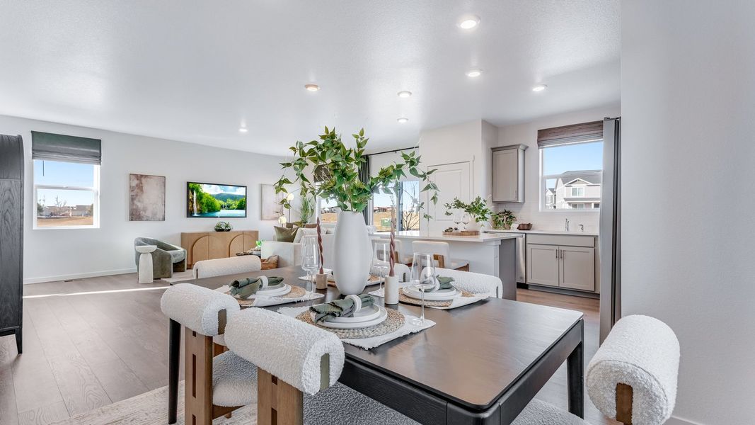 Furnished interior view inside a new home in The Ridge at Lorson Ranch, Colorado Springs (Image 6).