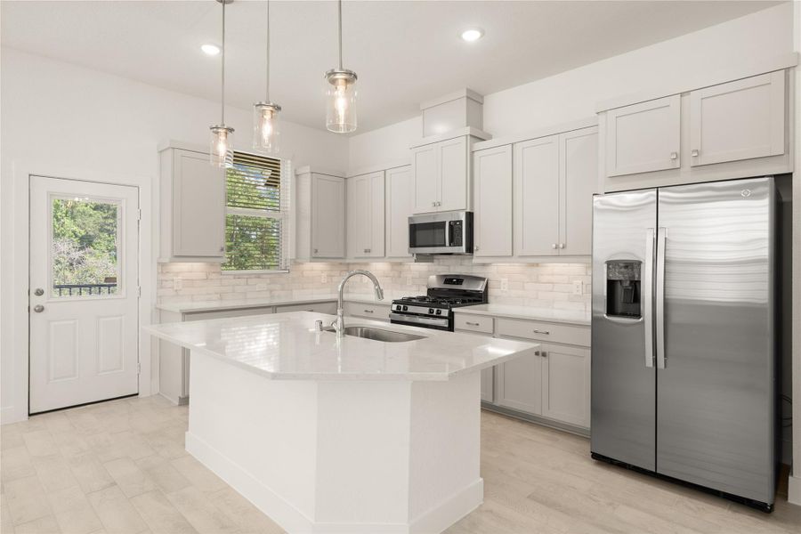 Furnished interior view inside a new home in The Woodlands Hills, Willis (Image 7).