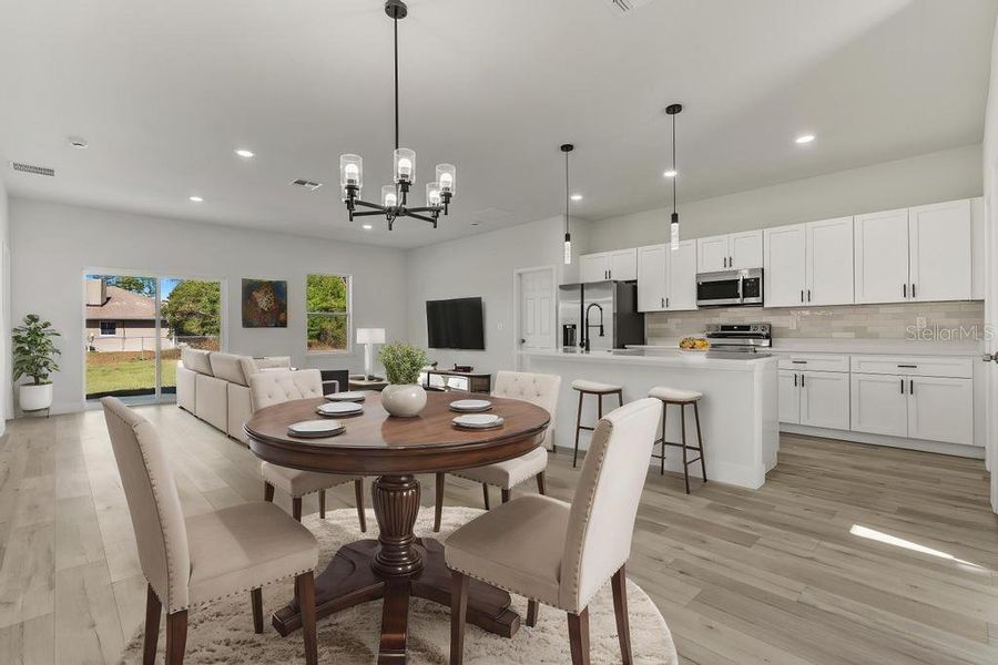 Furnished interior view inside a new home in , Ocala (Image 4).