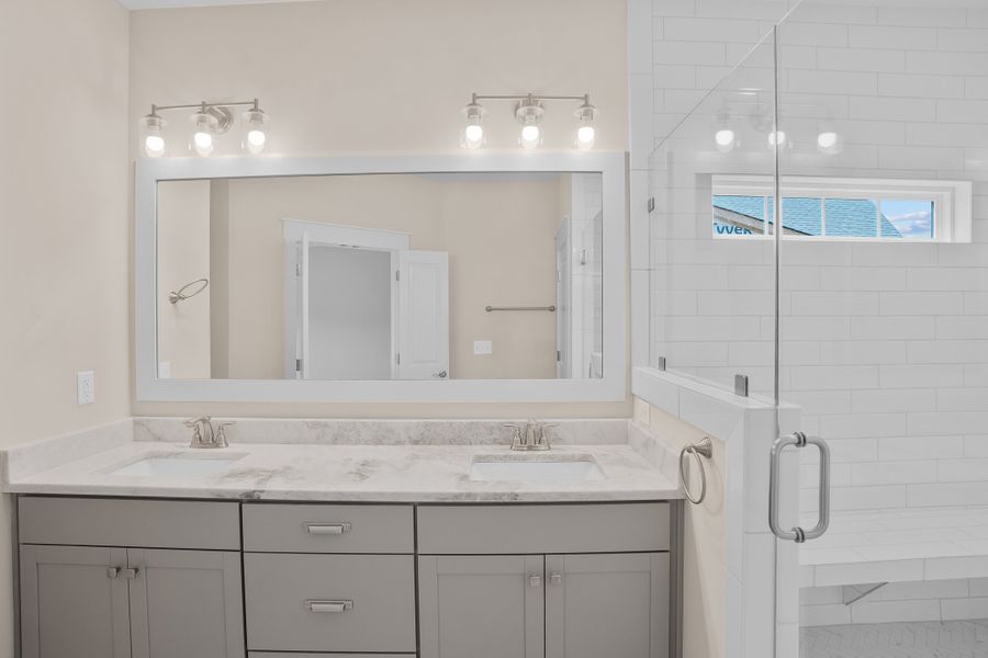 Representative furnished interior of a home built from the Claremont by Bill Clark Homes in Sidbury Landing, Wilmington (Image 16).