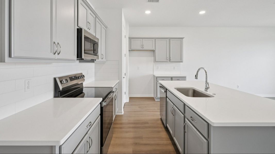 Furnished interior view inside a new home in Isla Mirada, San Antonio (Image 18).