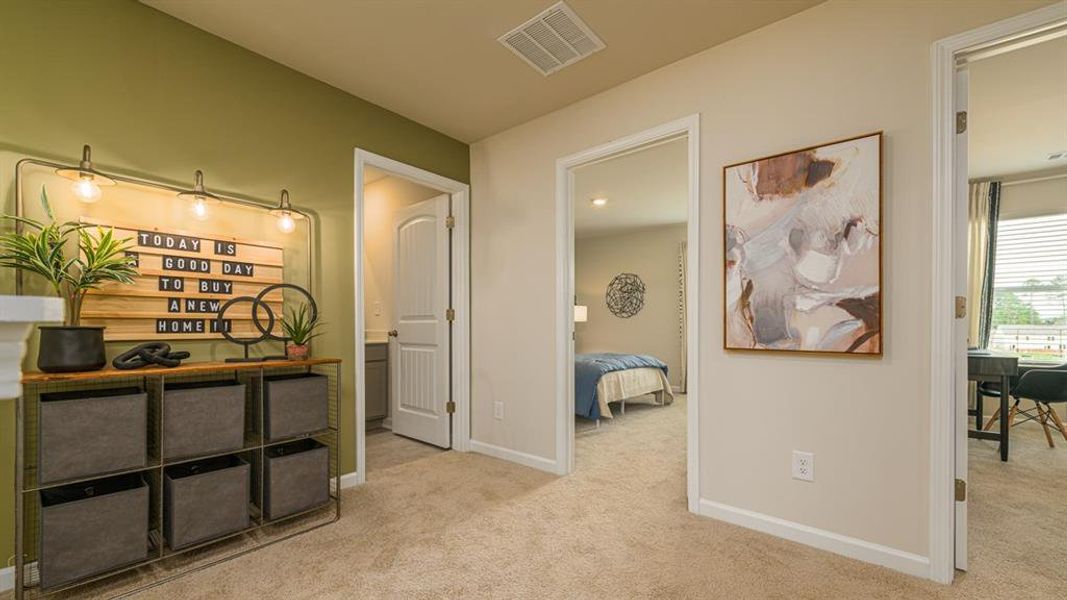 Furnished interior view inside a new home in Rosewood Farms, Acworth (Image 20). Furnished interior view inside a new home in Rosewood Farms, Acworth (Image 20).