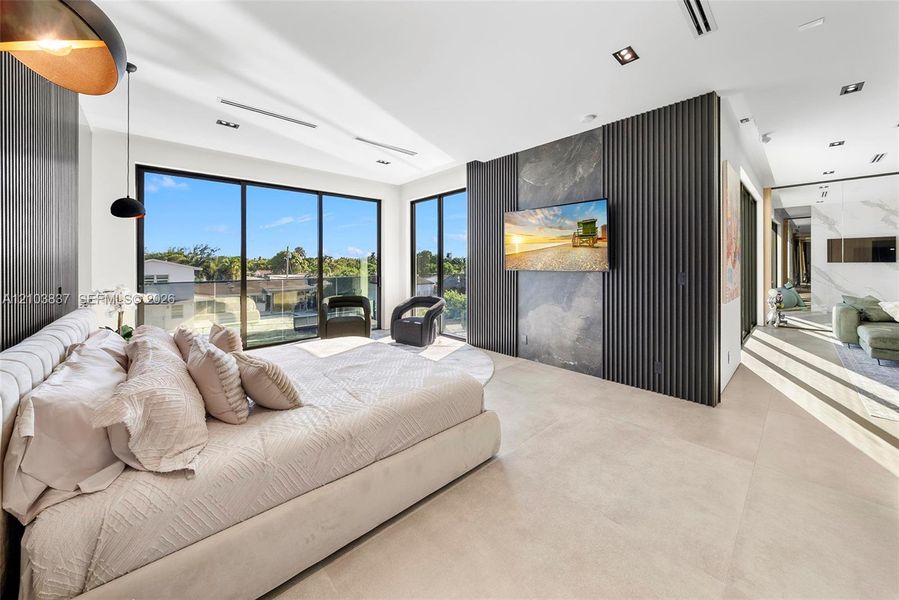 Furnished interior view inside a new home in , Miami (Image 10).