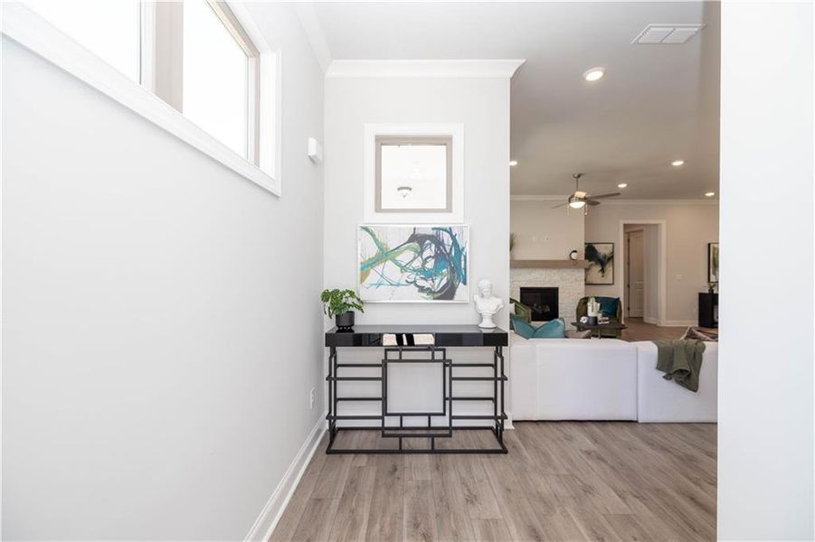 Furnished interior view inside a new home in Promenade at Sawnee Village, Cumming (Image 46).