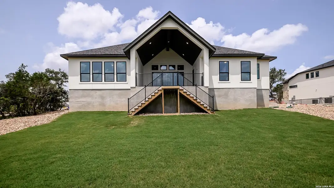 Exterior details and patio area of a home in The Preserve at Elm Creek, New Braunfels (Image 3).
