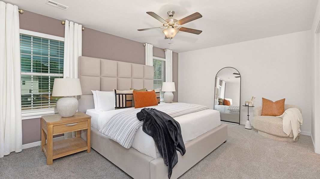 Furnished interior view inside a new home in Reedy Creek Preserve, Charlotte (Image 14).