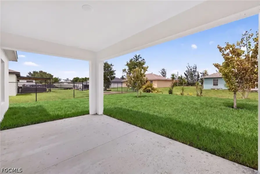 Exterior details and patio area of a home in Cape Coral, Cape Coral (Image 21). Exterior details and patio area of a home in Cape Coral, Cape Coral (Image 21).