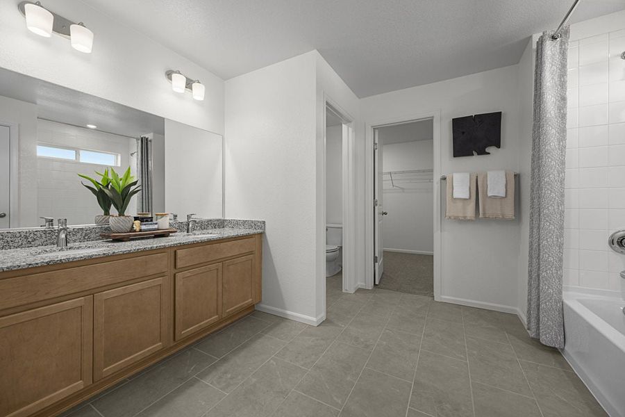 Representative furnished interior of a home built from the 2502 Modeled by KB Home in Legato, Commerce City (Image 15).
