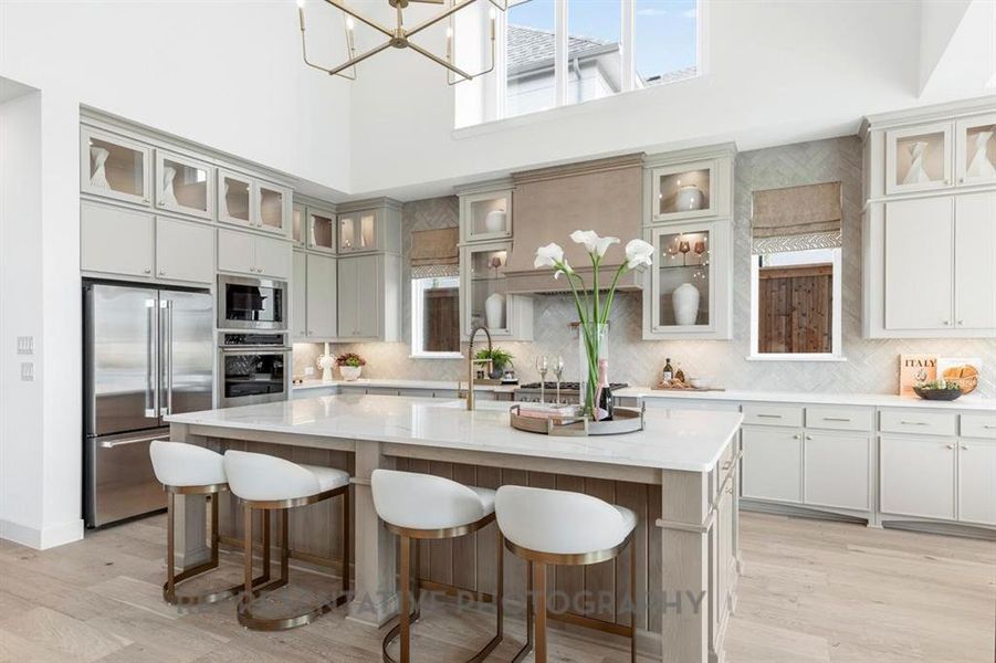 Furnished interior view inside a new home in Star Trail, Prosper (Image 18).