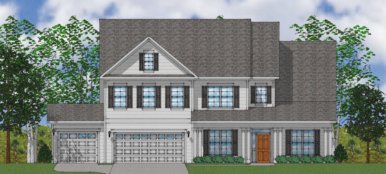 Representative exterior photo of a completed home built from the Livingston - Elite Collection by Mungo Homes in Walnut Grove, Easley, SC (Image 27).