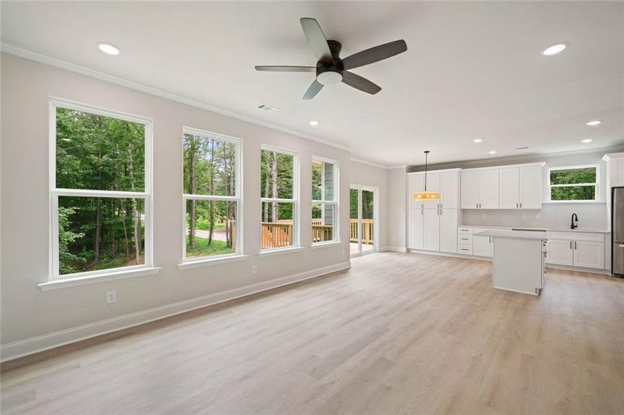 Spacious, unfurnished interior of a new home in , White (Image 29). Spacious, unfurnished interior of a new home in , White (Image 29).