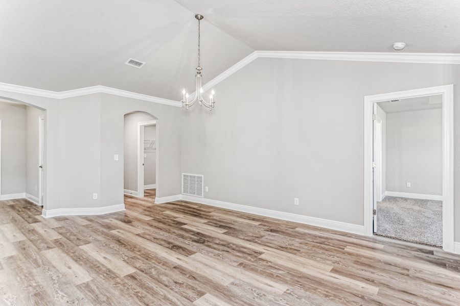 Representative unfurnished interior of a home built from the The Liberty by Herbst Homes in Clear Water Landing, Milton (Image 61).