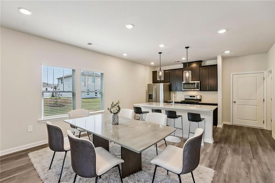 Furnished interior view inside a new home in Avalon - Vista Series, Conyers (Image 11).