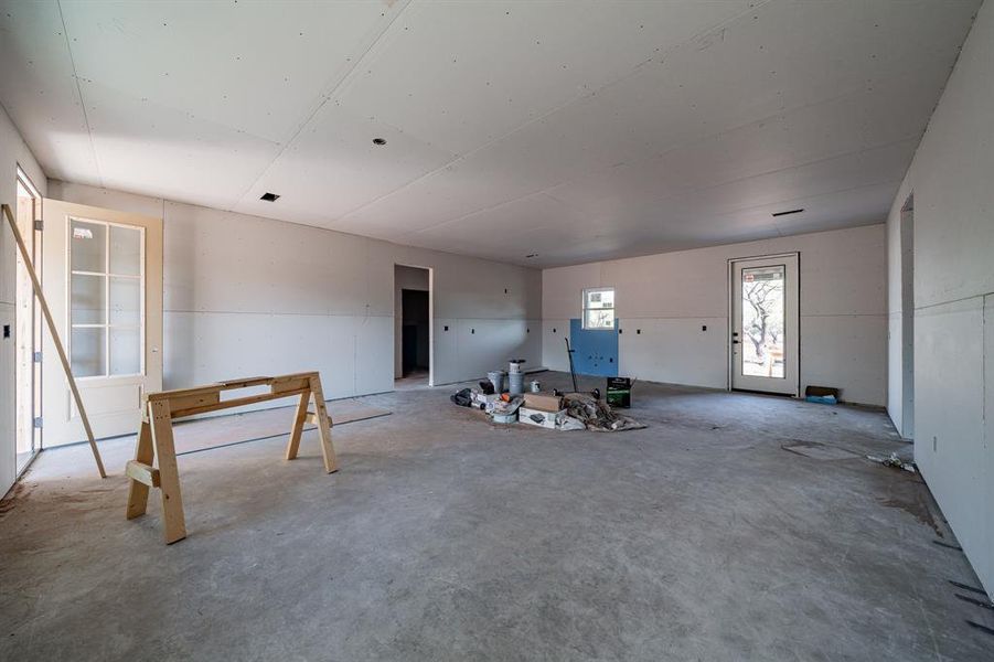 In-progress construction of a new home in , Stamford, TX (Image 6).