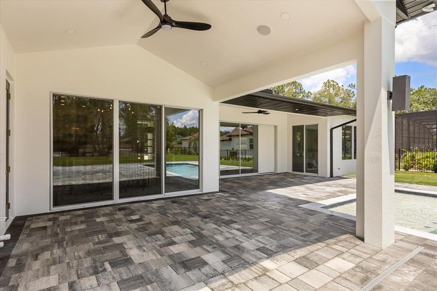 Exterior details and patio area of a home in , Sanford (Image 36).