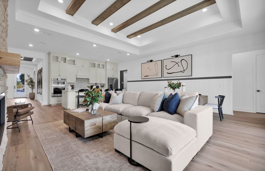 Representative furnished interior of a home built from the Mahogany by Pulte Homes in Fiddler's Cove, Kingsland (Image 4).