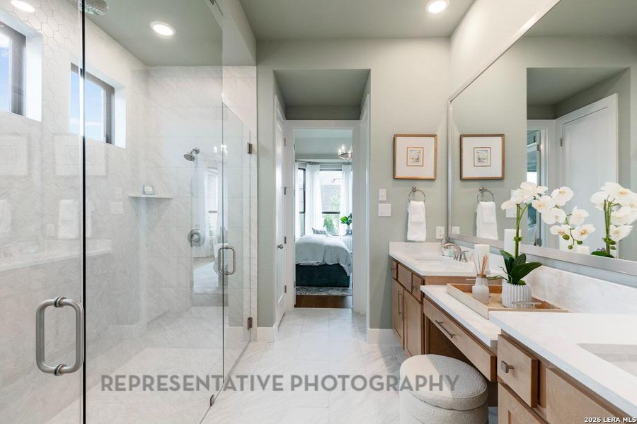 Furnished interior view inside a new home in Davis Ranch, San Antonio (Image 15).
