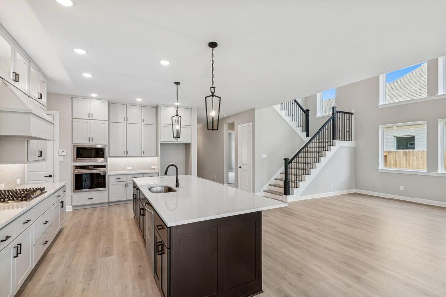 Furnished interior view inside a new home in Riceland 60’ Homesites, Mont Belvieu (Image 9).