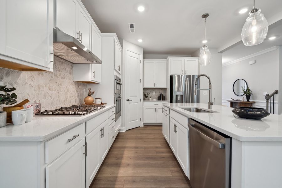Representative furnished interior of a home built from the Elizabeth by Taylor Morrison in River Falls, Tega Cay (Image 11).
