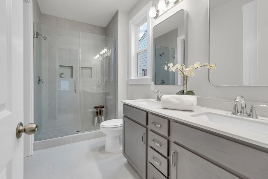 Furnished interior view inside a new home in Homecoming, Ravenel (Image 29).