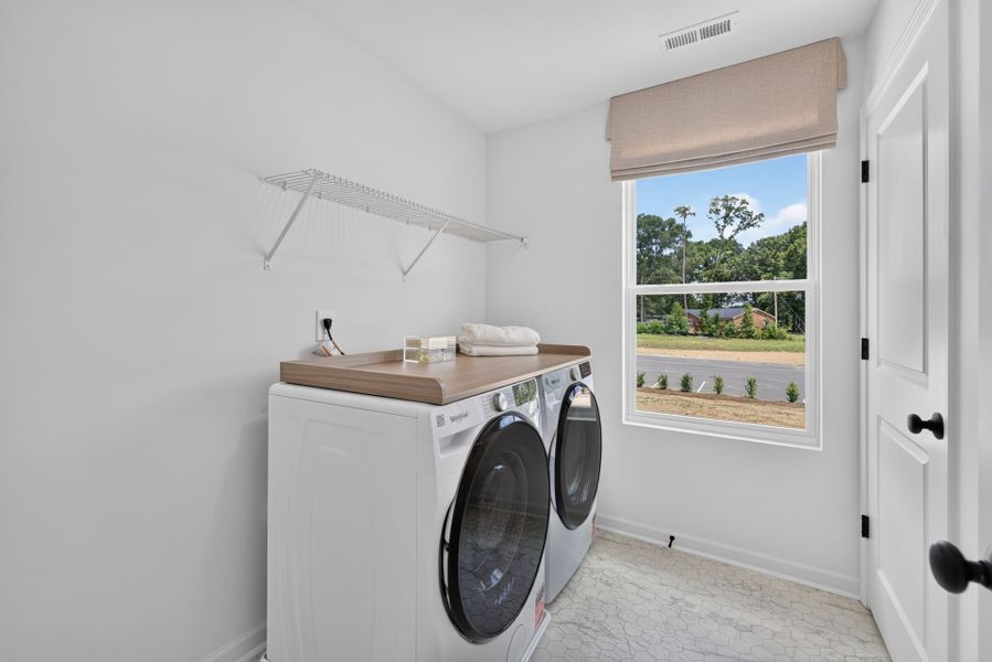 Furnished interior view inside a new home in The Ridge Townhomes, Monroe (Image 29).