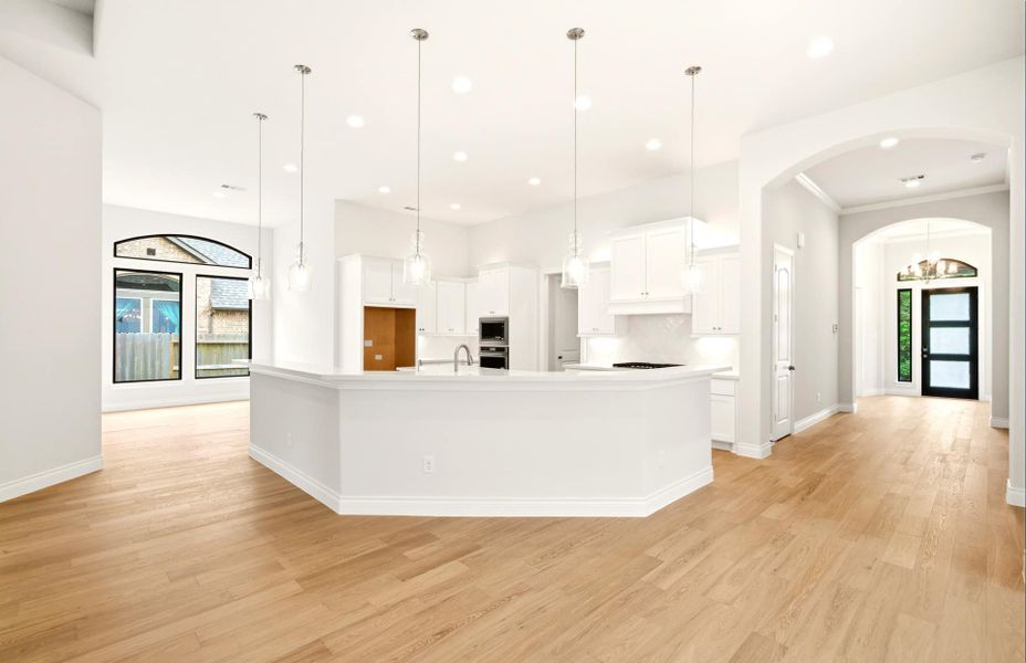 Furnished interior view inside a new home in The Woodlands Hills 65′, Willis (Image 29).