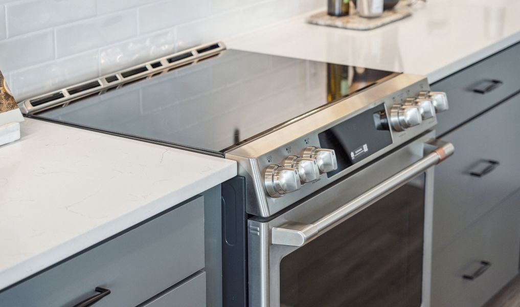 Kitchen with stainless steel appliances Kitchen with stainless steel appliances