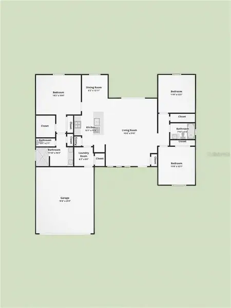 2D floor plan layout of this home in , Palm Coast, FL (Image 5).
