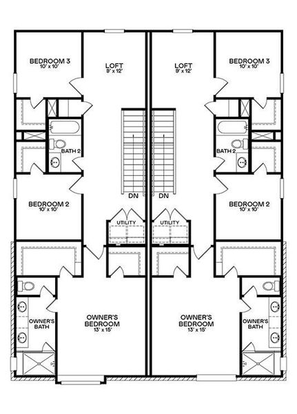 2D floor plan layout of this home in Sierra Vista, Rosharon, TX (Image 4).